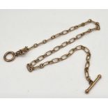 A 9ct gold Albert chain, weight 7.1g