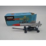 A vintage boxed Corgi Toys "Thunderbird" guided missile by English Electric Co on assembly trolley