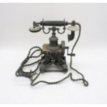 An early 20th century GPO No. 16 Skeleton telephone.