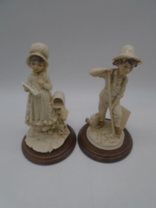 Two Capodimonte figurines including entitled "Hostaria il Respiro" by Roberto B, along with two - Image 9 of 11