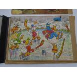 A collection of five vintage Walt Disney jigsaw puzzles including Snow White & the Seven Dwarfs,