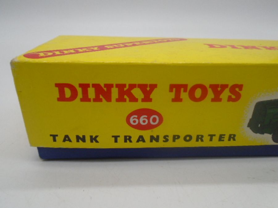 A vintage boxed Dinky Toys Tank Transporter (No 660) - Image 5 of 6