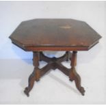 An Edwardian octagonal centre table.