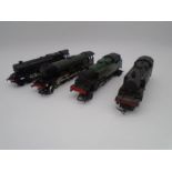 A collection of four unboxed OO gauge steam locomotives including Flying Scotsman (60103),