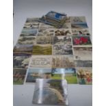 A collection of vintage postcards including local scenes etc.