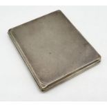 A hallmarked silver cigarette case