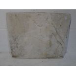 A Classical plaster plaque of a lady, 38cm x 47cm