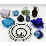 A collection of various art glass including Gozo, Murano etc.