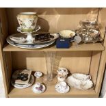 A collection of miscellaneous china, silver plated items etc.