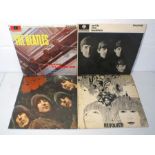 Four 12" vinyl records by The Beatles, comprising of 'With The Beatles' (PMC 1206) with -1N/-1N