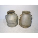 Two milk churns.