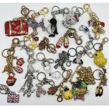 A collection of mainly Butler & Wilson keyrings along with some Joan Rivers, Kirk Folly etc.