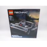 A boxed Lego Technic Fast & Furious "Dom's Dodge Charger" car set - unopened (42111)