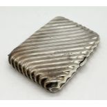 An early Victorian silver cigarette case