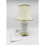 A Calla Lily lamp by Franklin Mint