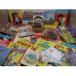 A collection of children's annuals and books