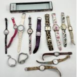 A collection of modern fashion watches including Cath Kidson