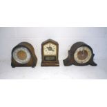 An American mantel clock along with two others.