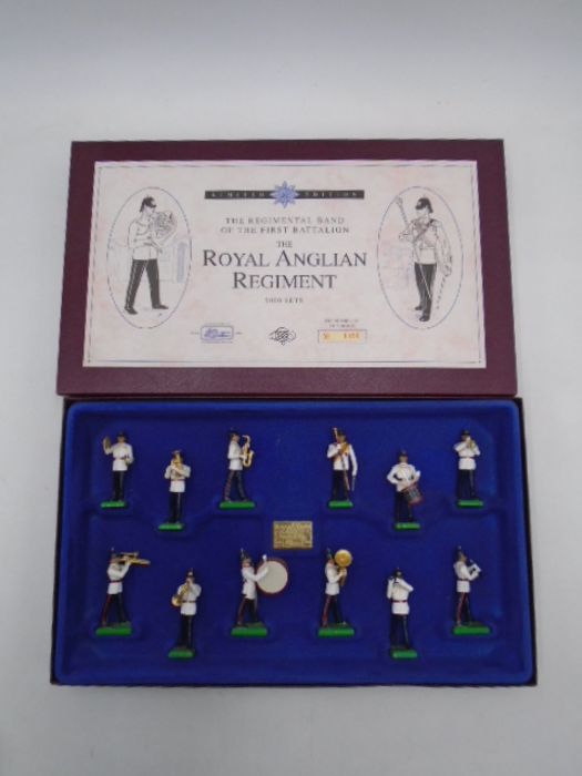 A boxed Britains limited edition "The Regimental Band of the First Battalion The Royal Anglian