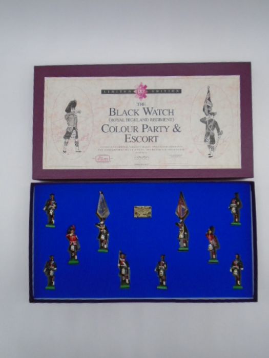 A boxed Britains limited edition "The Black Watch (Royal Highland Regiment) Colour Party & Escort"