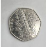 A circulated Kew Gardens 50p 1759-2009