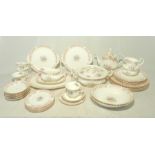 A Royal Albert 'Serenity' pattern part tea and dinner set including cups, saucers, plates,