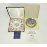 A boxed Spode London Plate along with a boxed Heinrich plate