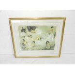 A framed limited edition print of nude ladies by William Russel Flint - 81cm x 97cm