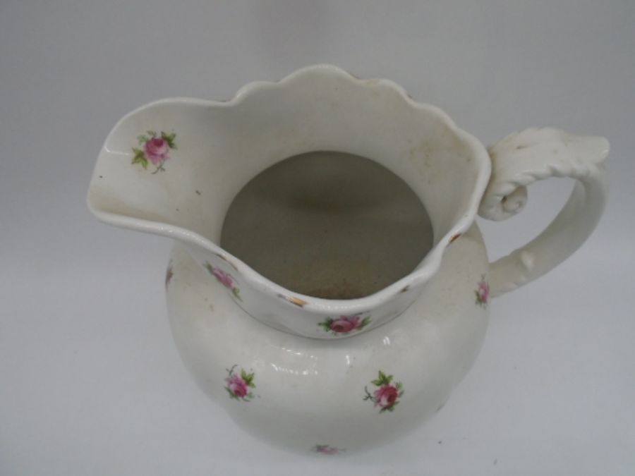 An enamelled lidded clothes boiler and jug, along with a wash bowl and jug etc - Image 13 of 13