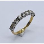 A 9ct gold 9 stone dress ring