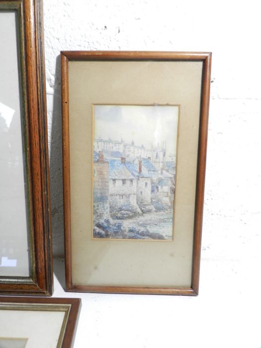 A quantity of framed watercolours depicting landscape and traditional scenes - Image 5 of 5