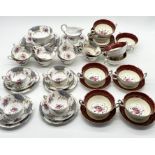 A Lawley's part tea set including a number of trios, milk jug, sugar bowl etc. along with a