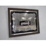 A vintage Rolls Royce mirror, 48cm x 59cm overall