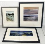 Three framed limited edition Michael Morgan prints - "Venice from the Lagoon" 24/99, "Blue Vista"