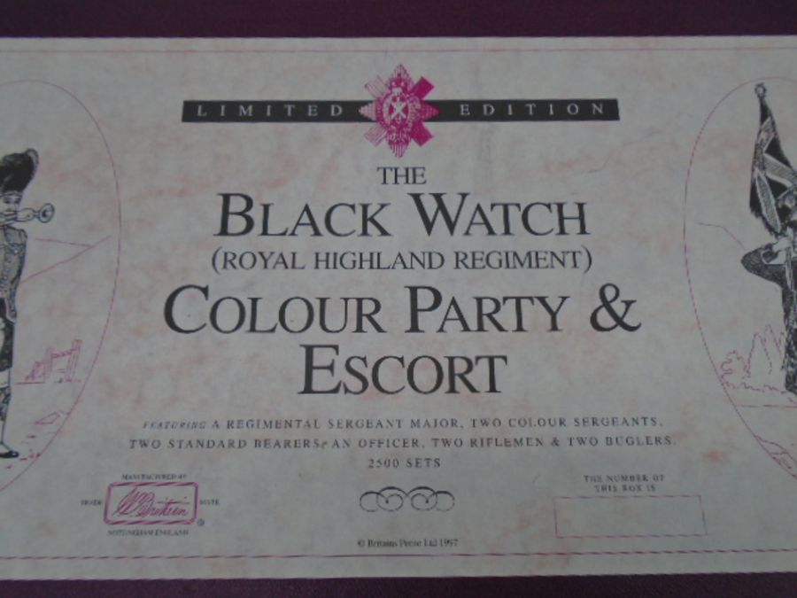 A boxed Britains limited edition "The Black Watch (Royal Highland Regiment) Colour Party & Escort" - Image 5 of 6