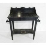 A Victorian stained washstand - length 92cm