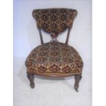 A Victorian nursing chair