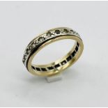 A 9ct gold eternity ring, weight 3.3g