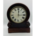 A Victorian mahogany mantle clock
