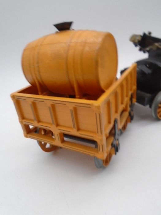 A Hornby Railways "Stephenson's Rocket" live steam locomotive with tender (missing funnel) - Image 9 of 10