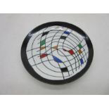 A limited edition Royal Copenhagen side plate decorated in the Piet Mondrian style, 20cm diameter