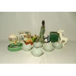 A small quantity of various china including Oriental items, 'Larry the Lamb' (ear A/F), Sylvac,