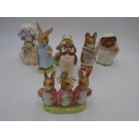 A collection of 6 Beswick Beatrix Potter figures along with one other