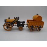 A Hornby Railways "Stephenson's Rocket" live steam locomotive with tender (missing funnel)