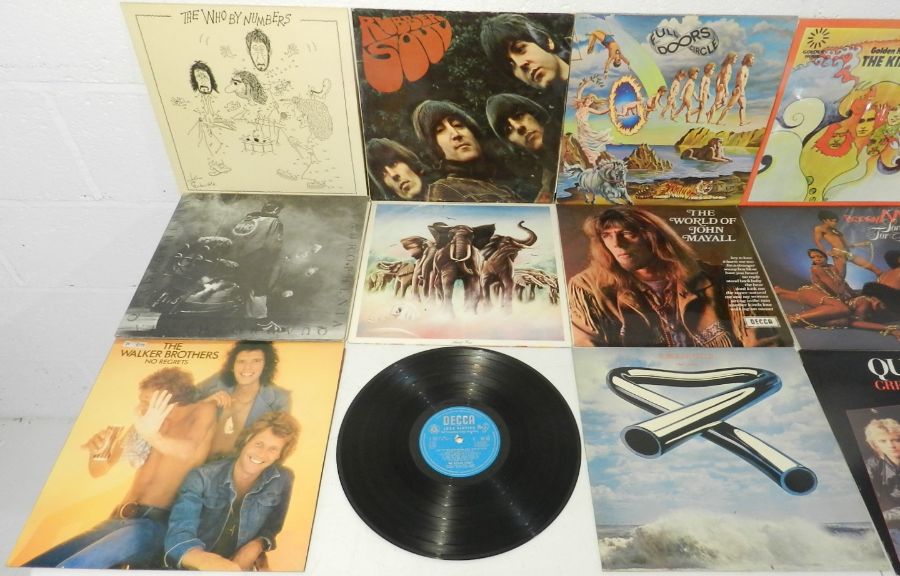 A quantity of 12" and 7" vinyl records including The Who, The Beatles, The Doors, Elvis Costello and - Image 3 of 7