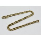 A 9ct gold rope chain, weight 14.2g