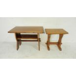 Two refectory style occasional tables