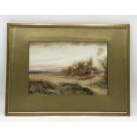 Watercolour of a rural scene signed Henry Stannard RBA - possibly Henry John Sylvester Stannard (