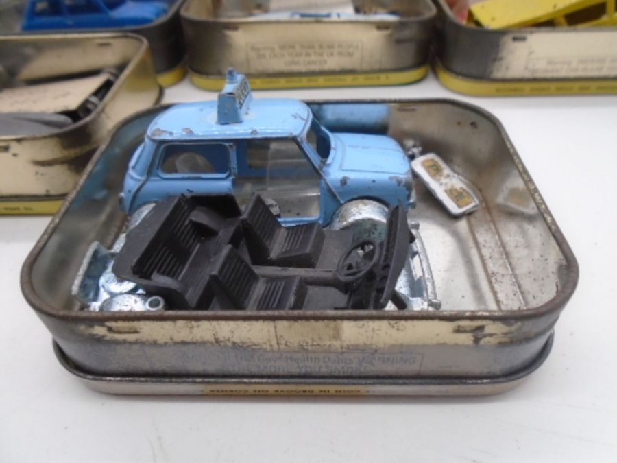 A collection of vintage Corgi and Dinky car parts spares including Heinkel, Ford Capri, Hudson - Image 5 of 23