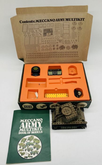 A Meccano part-made US Army tank, along with a Meccano Army Multi Kit with part contents of a - Image 2 of 7